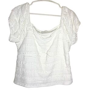 NWT GOOD DAYS PROJECT women's size XL v neck body con ruffled blouse